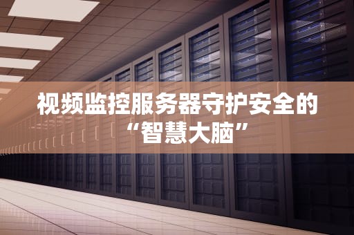 视频监控服务器守护安全的“智慧大脑”