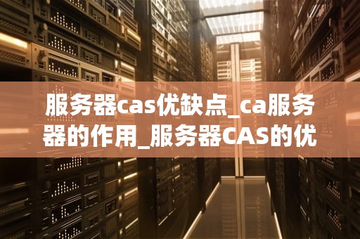 服务器cas优缺点_ca服务器的作用_服务器CAS的优缺点分析
