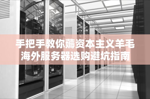 手把手教你薅资本主义羊毛海外服务器选购避坑指南