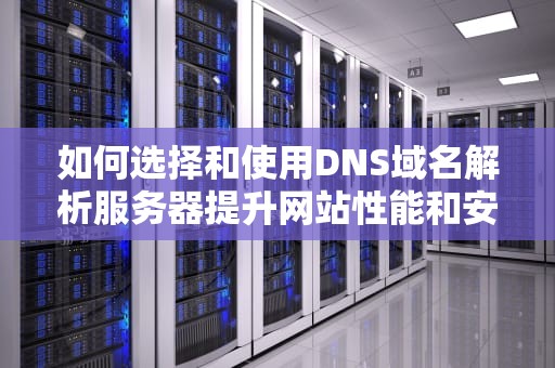 如何选择和使用DNS域名解析服务器提升网站性能和安全性