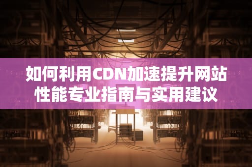 如何利用CDN加速提升网站性能专业指南与实用建议