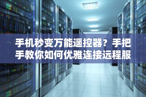 手机秒变万能遥控器？手把手教你如何优雅连接远程服务器
