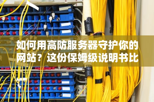 如何用高防服务器守护你的网站？这份保姆级说明书比盾山还靠谱