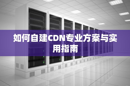 如何自建CDN专业方案与实用指南