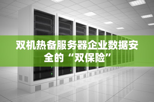 双机热备服务器企业数据安全的“双保险”