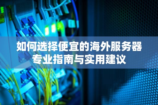 如何选择便宜的海外服务器专业指南与实用建议