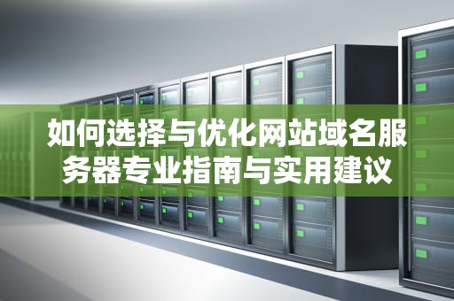 如何选择与优化网站域名服务器专业指南与实用建议