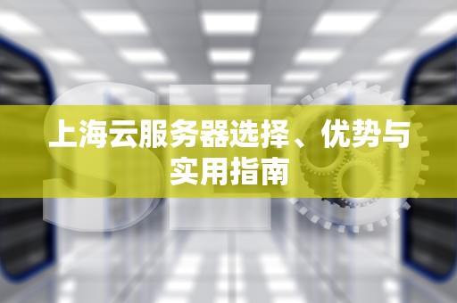 上海云服务器选择、优势与实用指南