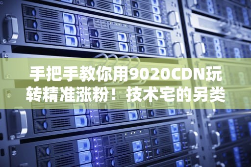 手把手教你用9020CDN玩转精准涨粉！技术宅的另类运营套路大公开