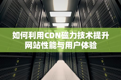 如何利用CDN磁力技术提升网站性能与用户体验