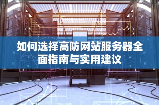 如何选择高防网站服务器全面指南与实用建议