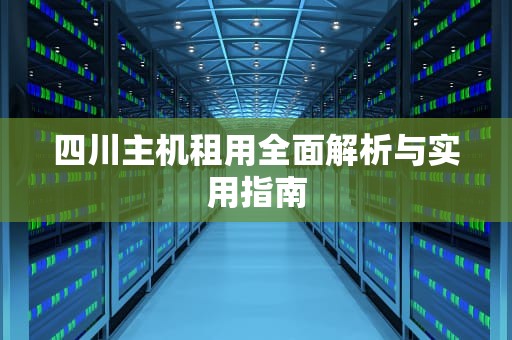 四川主机租用全面解析与实用指南