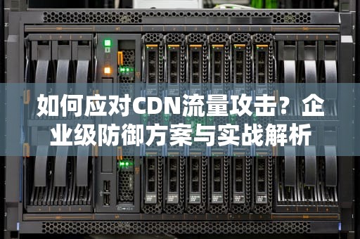 如何应对CDN流量攻击？企业级防御方案与实战解析