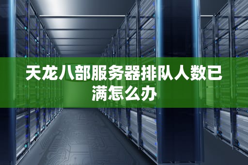 天龙八部服务器排队人数已满怎么办