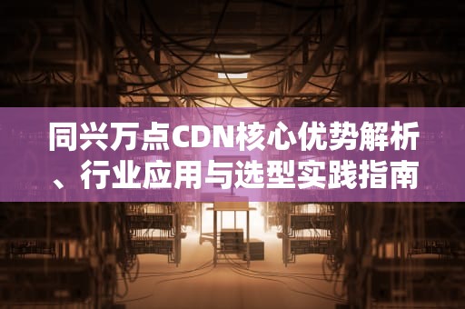 同兴万点CDN核心优势解析、行业应用与选型实践指南