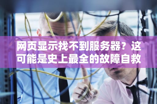 网页显示找不到服务器？这可能是史上最全的故障自救指南（附灵魂漫画）