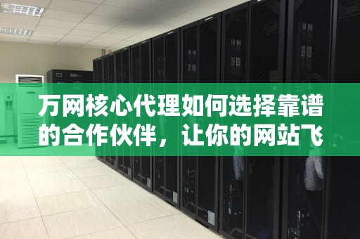万网核心代理如何选择靠谱的合作伙伴，让你的网站飞起来！