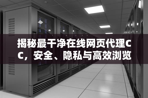 揭秘最干净在线网页代理CC，安全、隐私与高效浏览的全方位指南，最好的在线网页代理