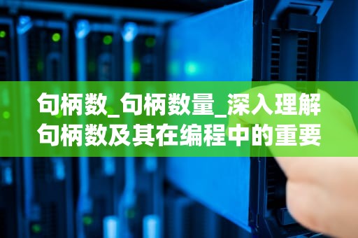 句柄数_句柄数量_深入理解句柄数及其在编程中的重要性