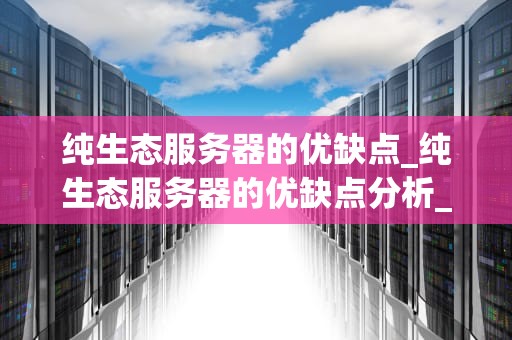 纯生态服务器的优缺点_纯生态服务器的优缺点分析_纯生态服务器的优缺点