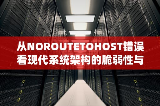 从NOROUTETOHOST错误看现代系统架构的脆弱性与韧性设计，noroutetohost翻译