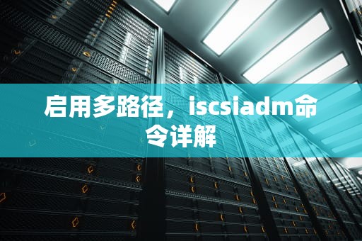 启用多路径，iscsiadm命令详解