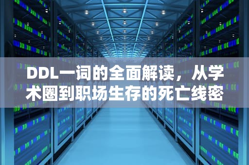 DDL一词的全面解读，从学术圈到职场生存的死亡线密码，ddl是什么意思的缩写