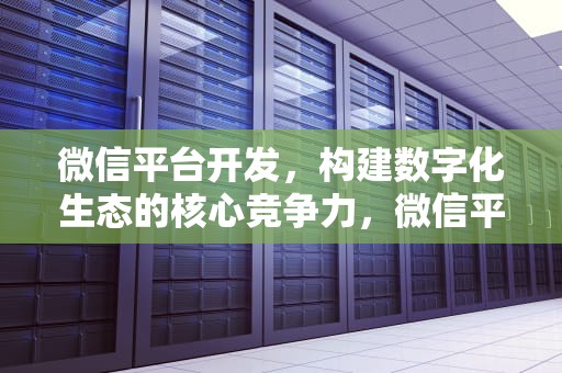 微信平台开发，构建数字化生态的核心竞争力，微信平台开发工具