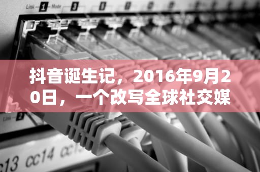 抖音诞生记，2016年9月20日，一个改写全球社交媒体的中国创新，抖音什么时候出来的几年几月