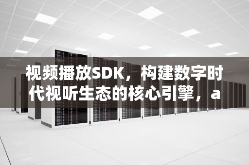 视频播放SDK，构建数字时代视听生态的核心引擎，android视频播放sdk
