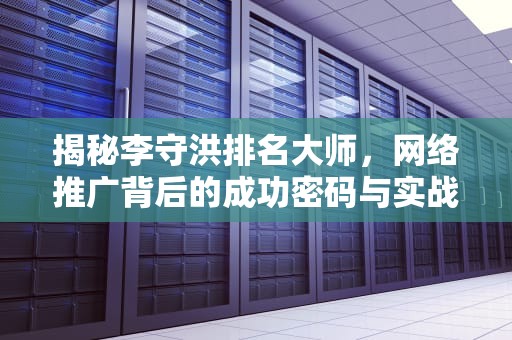 揭秘李守洪排名大师，网络推广背后的成功密码与实战策略