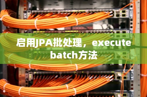 启用JPA批处理，executebatch方法