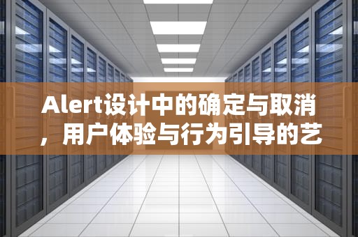 Alert设计中的确定与取消，用户体验与行为引导的艺术，alert取消按钮