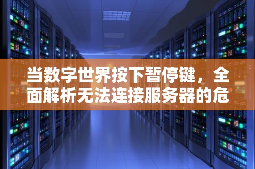 当数字世界按下暂停键，全面解析无法连接服务器的危机与对策，无法连接服务器是什么意思