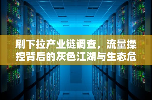 刷下拉产业链调查，流量操控背后的灰色江湖与生态危机