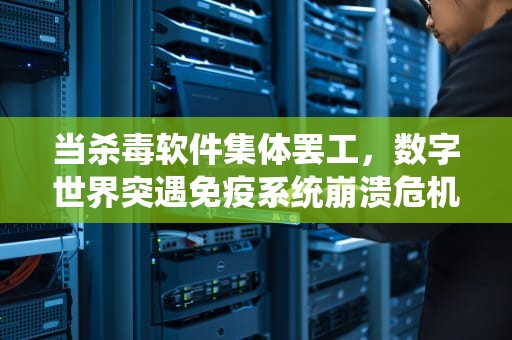 当杀毒软件集体罢工，数字世界突遇免疫系统崩溃危机，杀毒软件全部打不开了