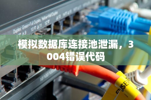模拟数据库连接池泄漏，3004错误代码