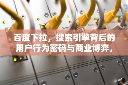 百度下拉，搜索引擎背后的用户行为密码与商业博弈，百度搜索下拉框