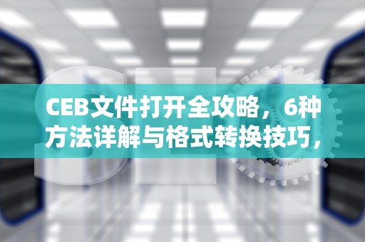CEB文件打开全攻略，6种方法详解与格式转换技巧，打开ceb文件的两种方法