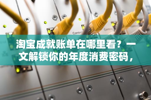 淘宝成就账单在哪里看？一文解锁你的年度消费密码，淘宝成就账单在哪看记录