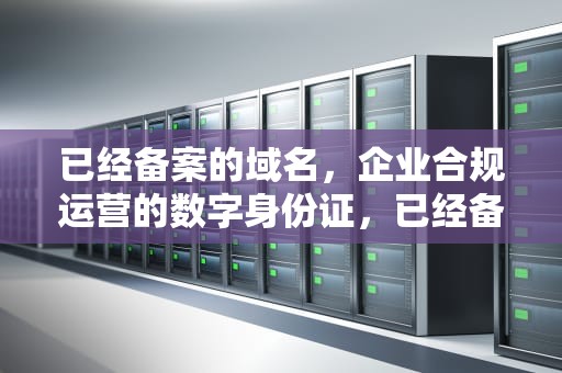 已经备案的域名，企业合规运营的数字身份证，已经备案的域名购买