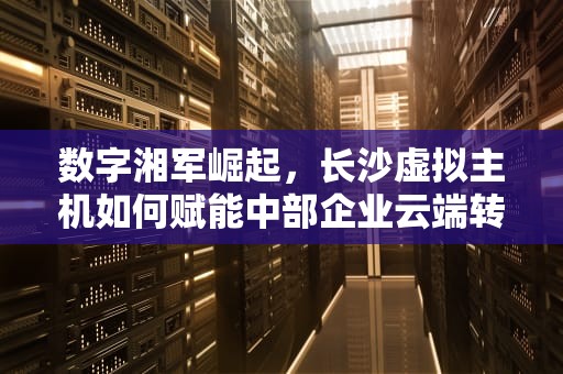 数字湘军崛起，长沙虚拟主机如何赋能中部企业云端转型，长沙虚拟主机生产厂家