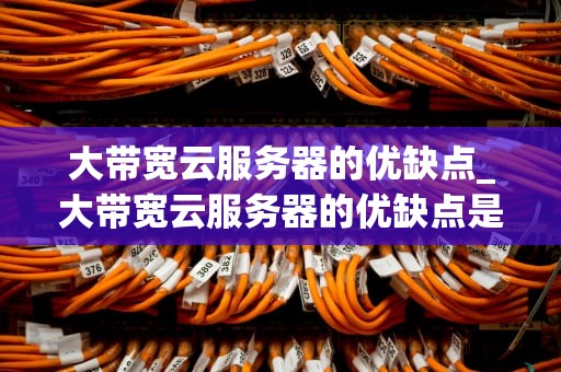 大带宽云服务器的优缺点_大带宽云服务器的优缺点是什么_大带宽云服务器的优缺点分析