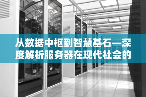 从数据中枢到智慧基石—深度解析服务器在现代社会的核心作用，服务器作用是什么