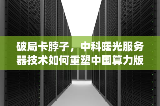 破局卡脖子，中科曙光服务器技术如何重塑中国算力版图，中科曙光服务器bmc口默认ip