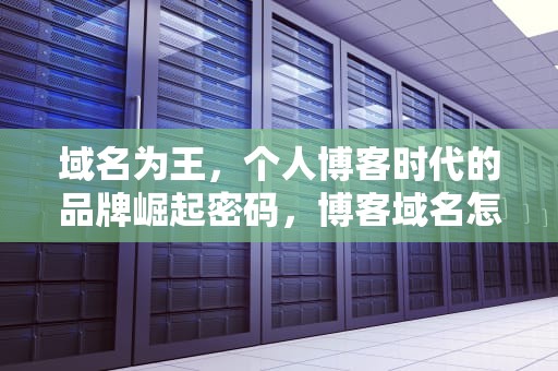 域名为王，个人博客时代的品牌崛起密码，博客域名怎么取