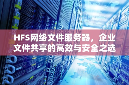 HFS网络文件服务器，企业文件共享的高效与安全之选，HFS网络文件服务器