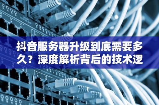 抖音服务器升级到底需要多久？深度解析背后的技术逻辑与用户体验博弈，抖音服务器升级要多久才能修改资料