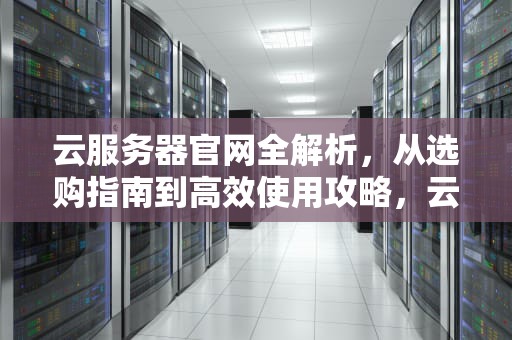 云服务器官网全解析，从选购指南到高效使用攻略，云服务器官网入口