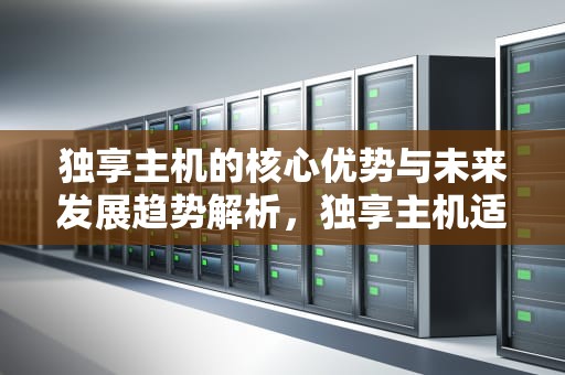 独享主机的核心优势与未来发展趋势解析，独享主机适用人群
